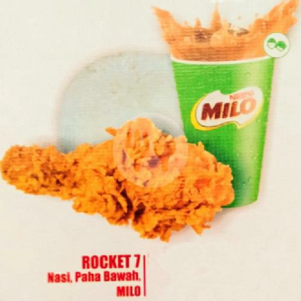 PAKET ROCKET 7 (Nasi, Paha Bawah, dan Milo Ice)