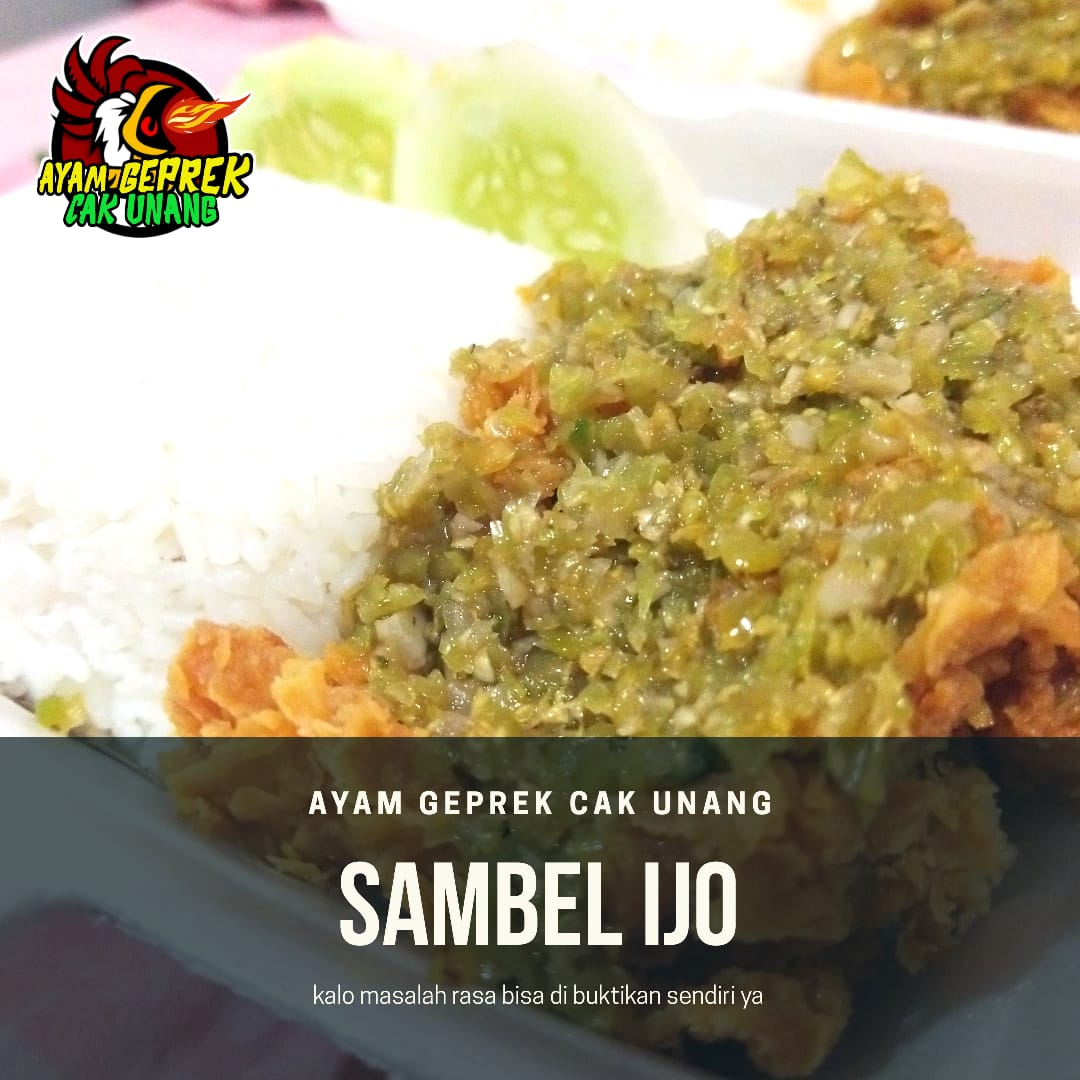 Sego Sambel Ijo (Tanpa nasi) Cak Unang