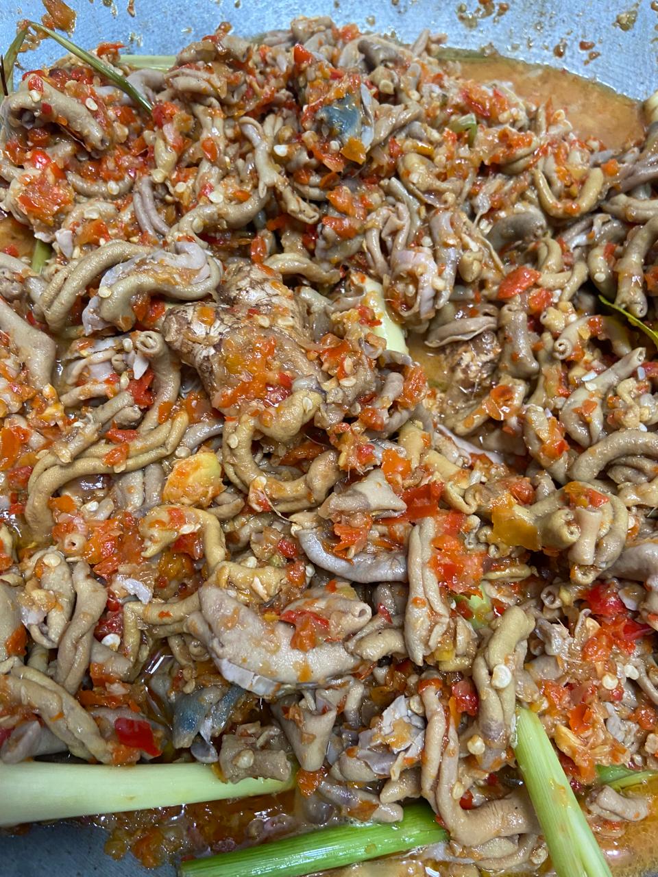 Usus Pedas pakai nasi Dapur Ummu